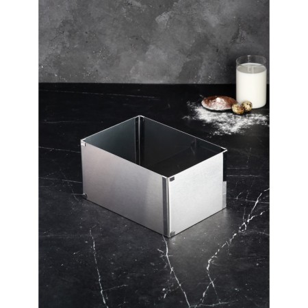 The form is sliding for baking "rectangular", h -14 cm, 18x32 - 26x50 cm-1