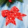 Jewelry decoration "Classic Snowman" (set 2 pcs) 15x13 cm, red