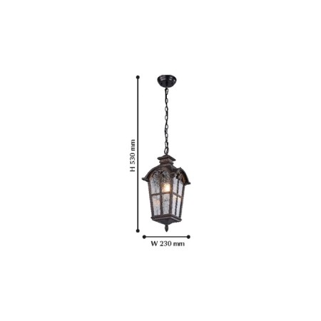 Bristol lamp, 1x60W E27, brown color-1