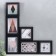 Photo frame in 6 photos 10x10, 10x15 cm "collage" black set 6 pcs 25x33.5x8 cm