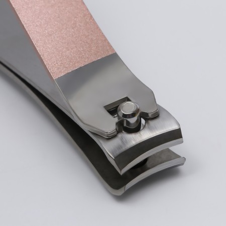 Pedicator's nippers, 8 cm, silver/pink gold color-1