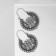 Earrings Metal "Vostok" Patterns, color black silver