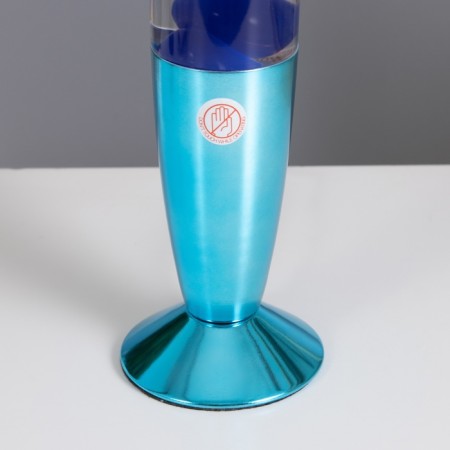 Lava-lamp "Rocket" 1x30W E14-R39 (wax) blue 11x11x41cm-3