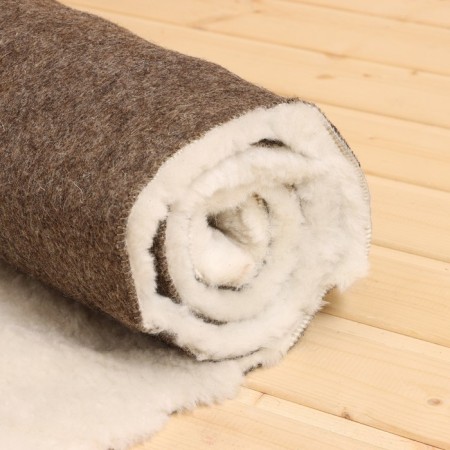 Bannoye sunflower with sheepskin, felt 50x165 cm-1