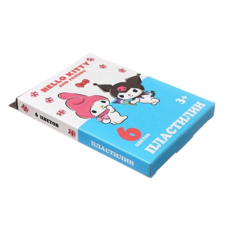 Plasticine 6 colors 120 g Hello Kitty & Friends, plastic stack, in cardboard packaging with euro suspension-1