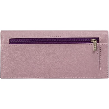 A button wallet, department for bills/cards (4)/trifles, lilac color 19.4x8.7x1.5cm-2