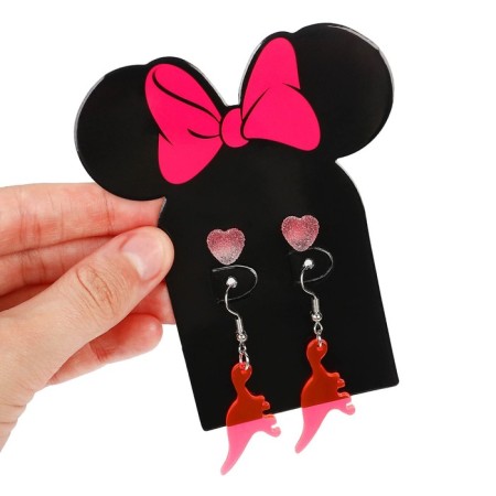 Earrings, 2 pairs, jewelry, Minnie Mouse-6