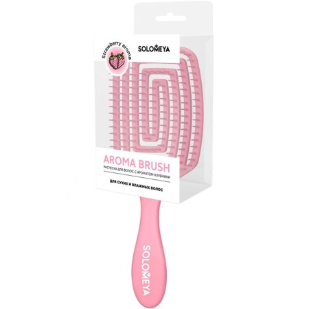 Combing for dry and humid hair Solomeya, with a strawberry aroma