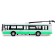 Metallic trolleybus, 1:72, inertial, green color