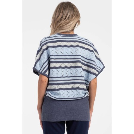 Women's vest, size 42, blue color-7