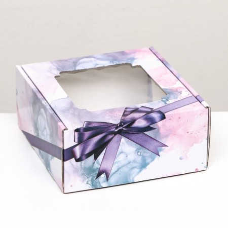 Self -charged box, with a window, "Melody" 19 x 19 x 9 cm set 5 pcs-1