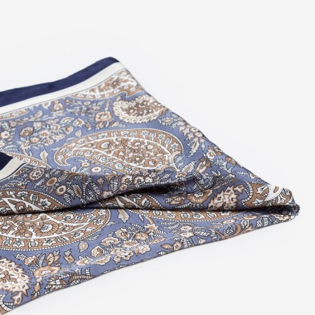 Women's scarf minku rr 70*70 cm, blue color-1
