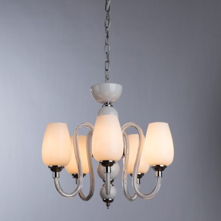 Chandelier A1404LM-5WH LAVINIA 5X40W E14, 55x55x65 cm-1