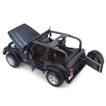 MASTO DIE-CAST Jeep Wrangler Rubicon, opening doors, 1:18, dark blue color-4