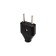 Straight fork without salary 6a flat black rexant