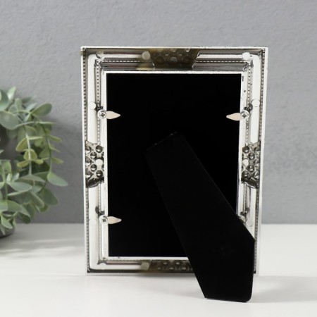 Photo frame 2033 10x15 cm "Glaze" plastic, col. silver-3