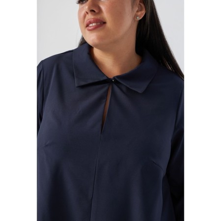 Female blouse, size 60, blue color-3