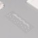 Sticker of rhinestone plastic "Choker Luxury" silver 11.6x18 cm