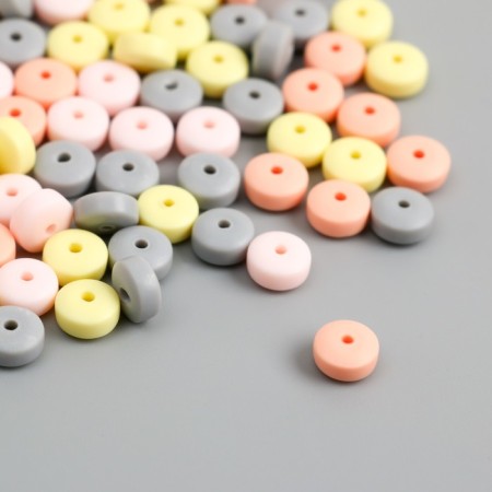 Beads for the creativity of PVC "Ring. Summer Rain" set of 112 pcs 0.7x0.7x0.3 cm-1