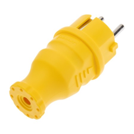 The fork is direct moisture -proof, C/s, 16A. IP44, yellow rubber rubber-2