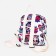 Baby backpack on lightning, 3 outer pockets, pink/white color