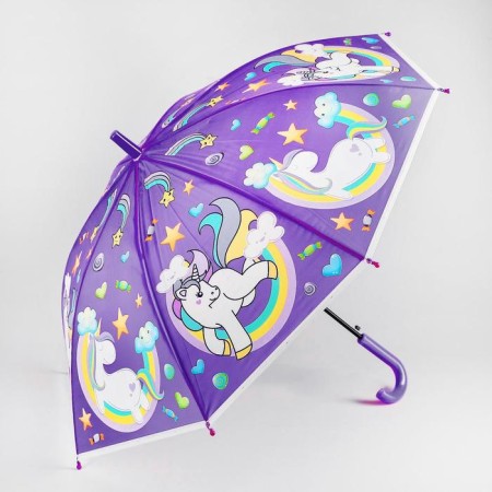 Children's umbrella "Unicorn" 80 × 80 × 65 cm, color mix-6