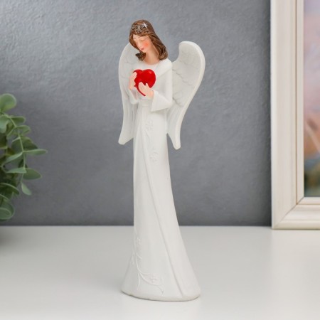 Souvenir Polystone "Angel-girl with a red heart" mix 25 cm-4