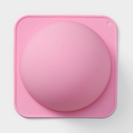 Baking uniform “Shar”, silicone, 13.5 × 6 cm, internal d = 11.7 cm, pink color-1