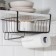 Basket suspended share "Loft", 28.5 × 24 × 17.5 cm, black color