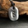 Amulet "Scandinavian runes", Runa Berkan, 21x29mm, metallic