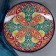 Largan Rishtan ceramics "Patterns", 42 cm, orange