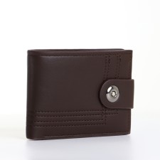 Male purse on a magnet, brown color