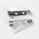 The base for brooches, 2 holes, 25 mm, 10 pcs, silver color