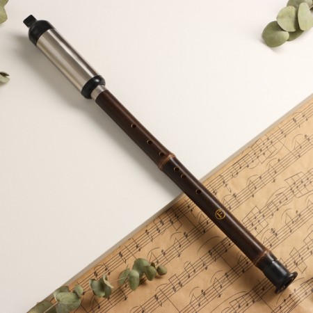 Flute Music Life 52 cm, with patterns, tonality f, bamboo, collapsible