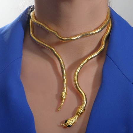 Caulsformer "Snake", Color Black Gold, 90 cm