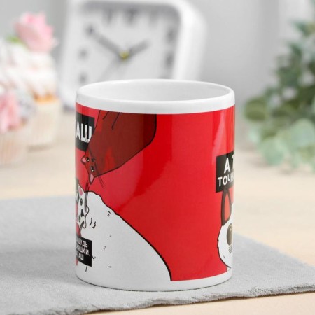 Sublimation "Natasha" cats, 320 ml, with application-1