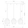 Moire suspended lamp, 40W, E27, 68x21 cm