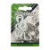 Hook S-unit. 4mm white zinc 4 pcs
