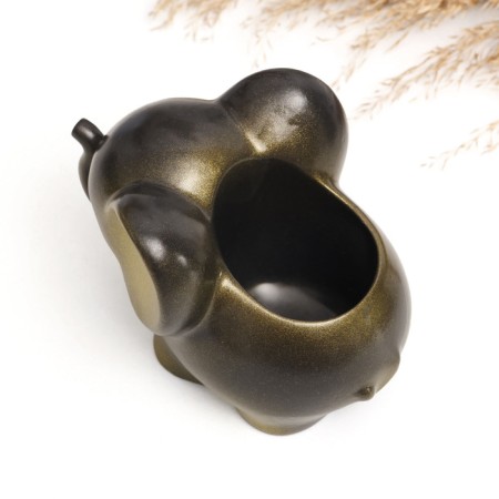 Cashpo Figure "Elephant" Black Zoloto, 8cm-4