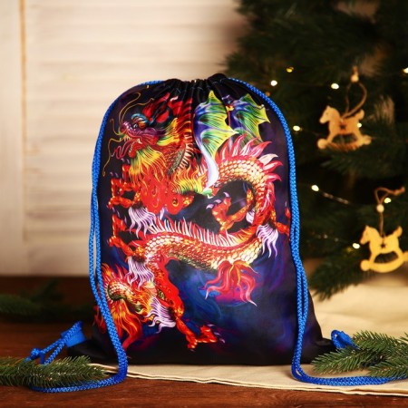 Bag on the lace, the color is blue/multi -colored