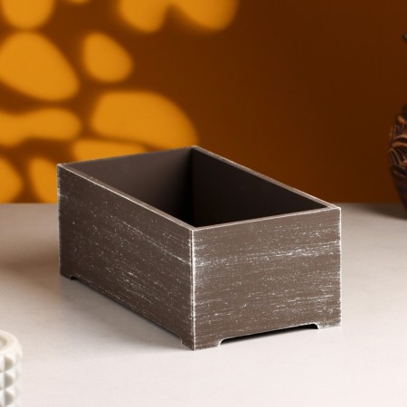 Kashpo wooden "Provence" 23x12.5x9 cm brown-1