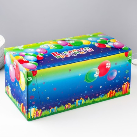 Show Box with candles for the cake numbers "with a gift", 10.2 cm, 50 pieces-5