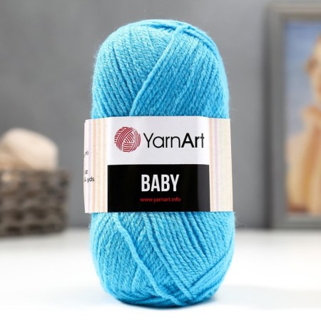 Baby yarn 100% acrylic 150m/50g (552 turquoise)