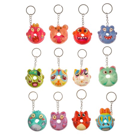 Square “horror stories”, on a key fob, color mix-4