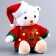 Soft toy "Bear Lappy" New Year, in a red jacket