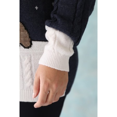 Female jumper, size 54, blue color-15