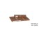 Journal table "Reed Gold 430", 550 × 550 × 450 mm, color white marble
