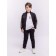 Sports costume, height 170 cm, black color