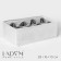 Organizer for storing linen LadOM, 8 cells, 28 × 16 × 10 cm, white color