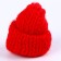 Knitted hat knitted, set 10 pcs., Red color